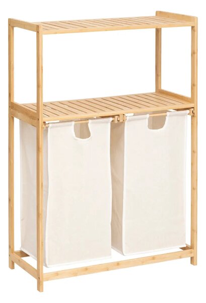 Етажерка 5five Tidy Box, С 2 коша за пране, Бамбук
