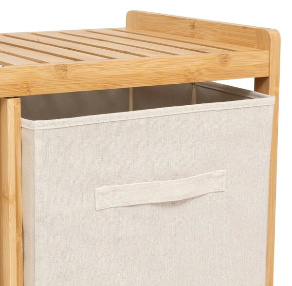Етажерка 5five Tidy Box, С 1 кош за пране и 2 коша за съхранение, Бамбук