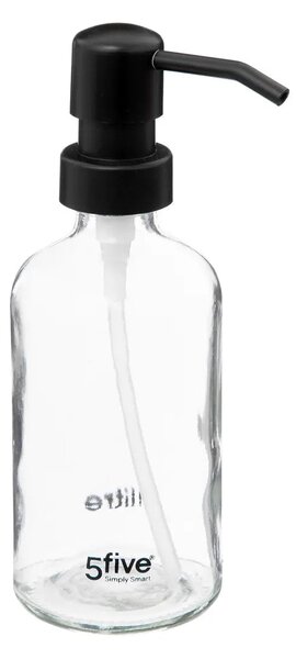 Дозатор за сапун 5five Glass, 250 ml - Тъмно стъкло