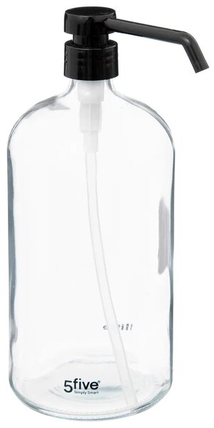Дозатор за сапун 5five Glass, 1 L - Прозрачно