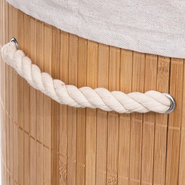 Кош за пране 5five Bambou, Кръгъл, 48 l
