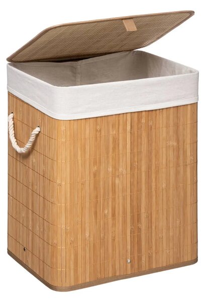 Кош за пране 5five, Бамбук, Правоъгълен, 60 l