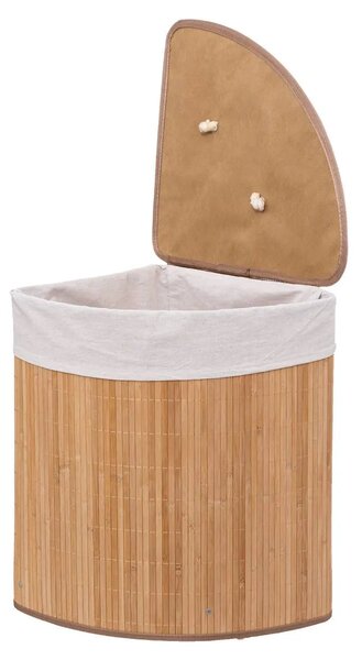 Кош за пране 5five Bambou, Ъглов, 48 l