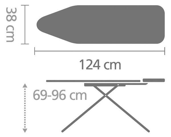 Дъска за гладене Denim Black B – Brabantia