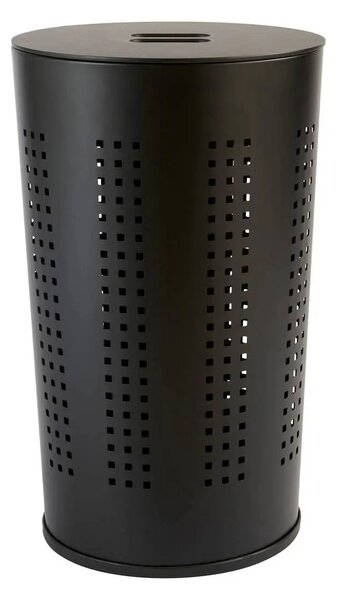 Кош за пране 5five Glass, Метал, Черен, 45 l