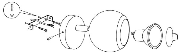 EGLO 31001 - LED Точково осветително тяло BIMEDA 1xGU10/3W LED