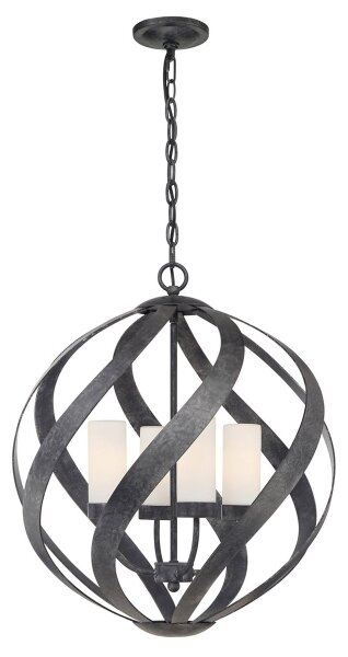 Quintiesse QN-BLACKSMITH-4P-OBK - Външен полилей BLACKSMITH 4xE14/40W/230V IP44 черен