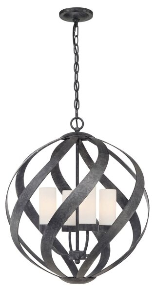 Quintiesse QN-BLACKSMITH-4P-OBK - Външен полилей BLACKSMITH 4xE14/40W/230V IP44 черен