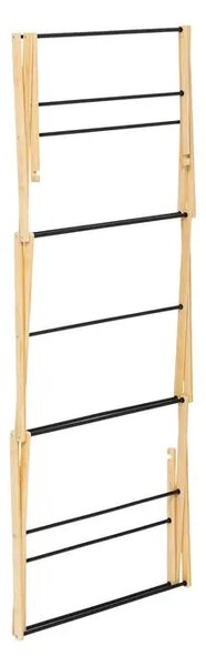 Сушилник за дрехи 5five Black Bamboo Accordion, Бамбук Бежов, 7 m