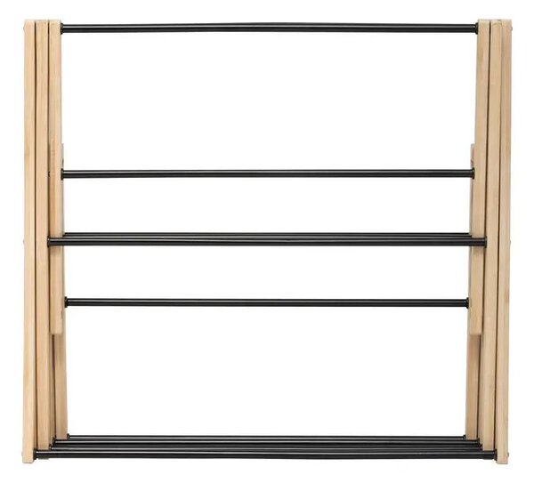 Сушилник за дрехи 5five Black Bamboo Accordion, Бамбук Бежов, 7 m