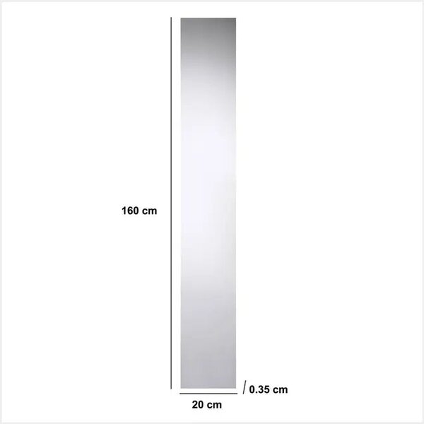 Огледало за баня 5five Dolly, Правоъгълно, 20x1600 cm