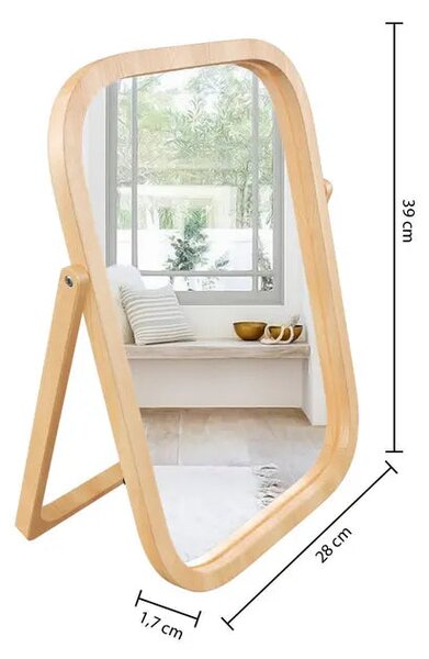 Огледало за баня 5five Bambou, Свободно стоящо, 39x28 cm