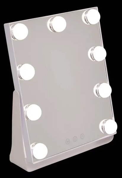 Огледало за баня 5five Holly, LED, 27x6x32 cm, Бяло