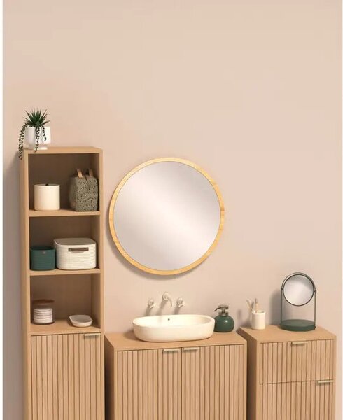 Огледало за баня 5five Ficus, Кръгло, Pivot Duo