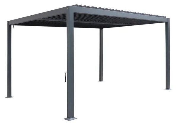 Пергола Hesperide Evonis, Алуминий и стомана, Графит, 4x3 m