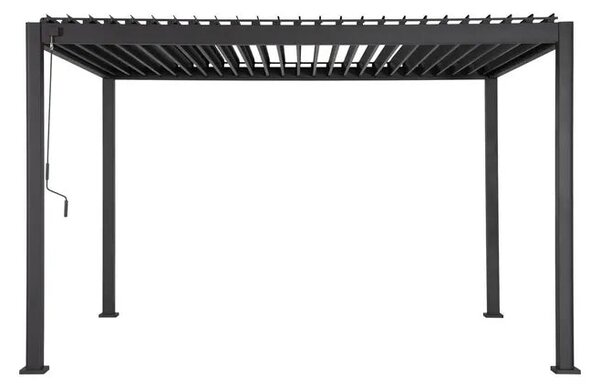 Пергола Hesperide Evora, Алуминий, Графит, 4x3 m