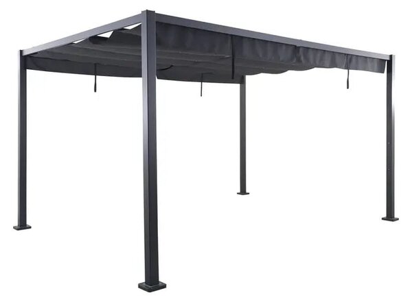 Беседка Hesperide Zalya, Алуминий, Графит, 4x3 m