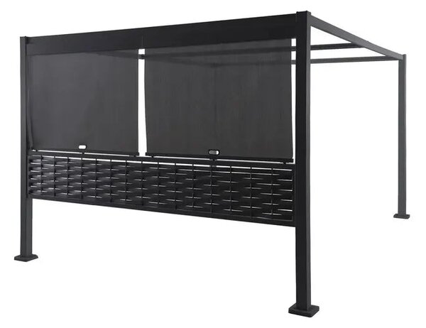 Комплект щори за беседка Hesperide Zalya, Цвят Шисти, 4x3 m