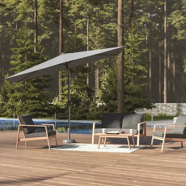 Прав накланящ се чадър Hesperide Loompa, 2x3 m - Шисти