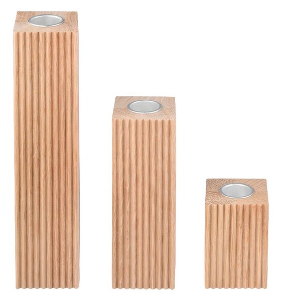 Blomus - Dreva Свещник 3 pcs. Дъб Blomus