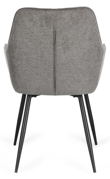 BIZZOTTO ТРАПЕЗЕН СТОЛ CORA 58X63X85,5 ТЪМНО СИВ