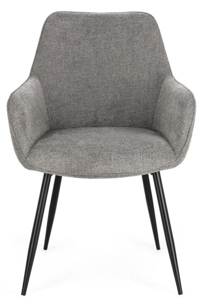 BIZZOTTO ТРАПЕЗЕН СТОЛ CORA 58X63X85,5 ТЪМНО СИВ