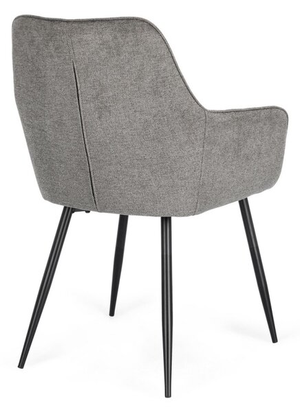 BIZZOTTO ТРАПЕЗЕН СТОЛ CORA 58X63X85,5 ТЪМНО СИВ