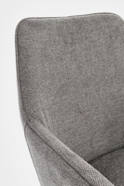 BIZZOTTO ТРАПЕЗЕН СТОЛ CORA 58X63X85,5 ТЪМНО СИВ