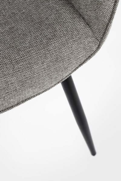 BIZZOTTO ТРАПЕЗЕН СТОЛ CORA 58X63X85,5 ТЪМНО СИВ