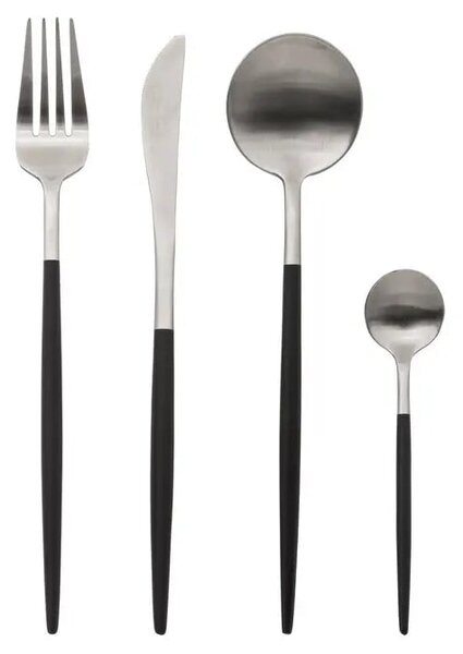 Комплект прибори Secret de Gourmet Ida, Инокс, 24 части