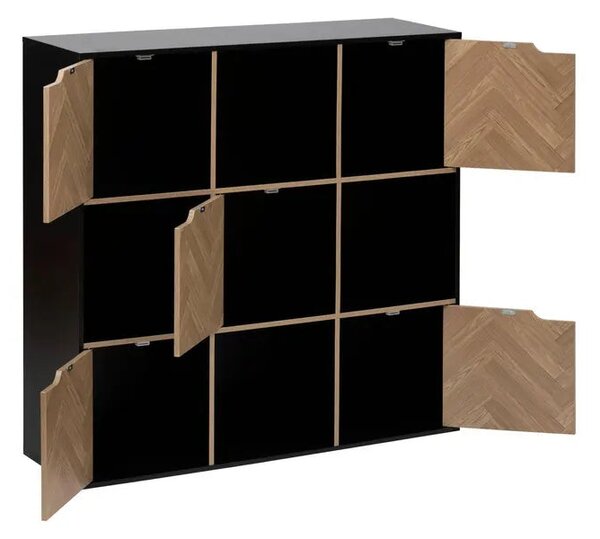 Рафт 5five Mix'n Door Chevrons, 9 отделения, Черен