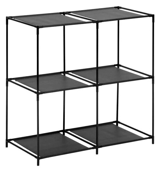 Рафт 5five Mix'n Modul, 4 отделения и 4 кутии за съхранение, 68 x 34 x 67 cm, Черен