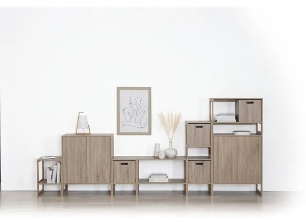 Рафт 5five Mix'n Modul Natural, 2 отделения, Сглобяем