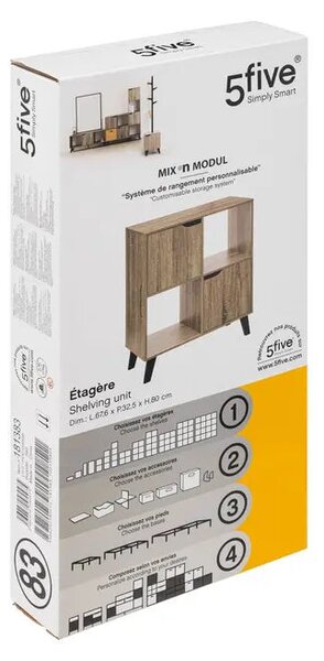 Рафт 5five Mix'n Modul Natural Ceda, 4 отделения