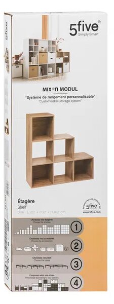 Рафт 5five Mix'n Modul Natural, Стъпаловиден