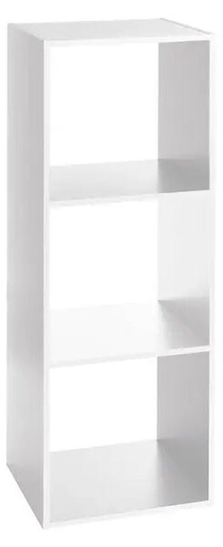 Рафт 5five Mix'n Modul, 3 отделения, MDF, 35x32x101 cm - Бял