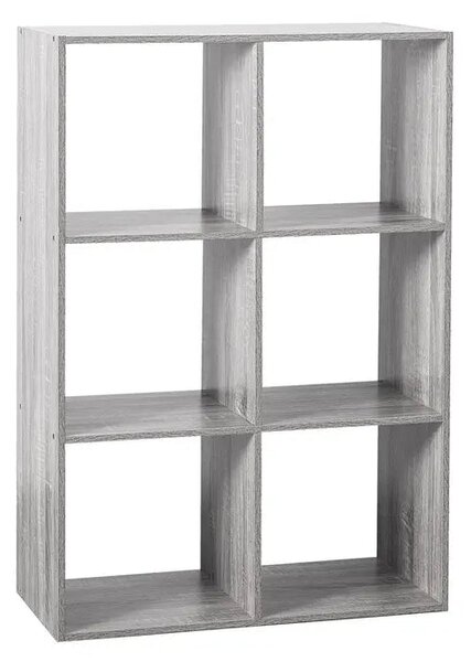 Рафт 5five Mix'n Modul, 6 отделения, MDF, 68x32x101 cm - Сив