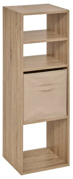 Рафт 5five Mix'n Modul, 2+2 отделения, MDF, 35x32x101 cm - Естествен