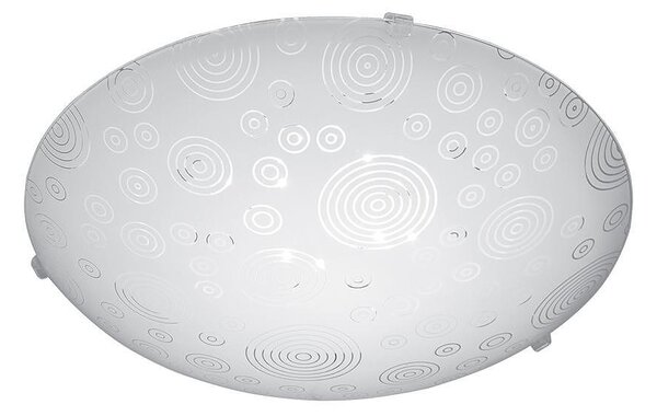 Плафониера ОЗОН LED, ø400, бял гланц, 18W, 4000K