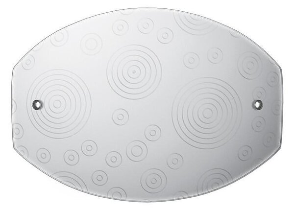 Аплик ОЗОН LED, 285х200, бял гланц, 6W, 4000K