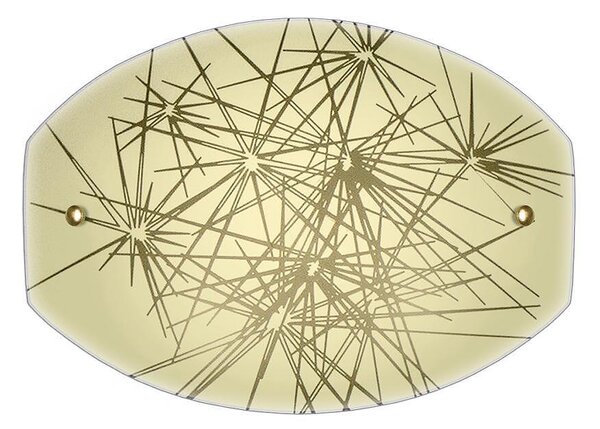 Аплик ИСКРИ LED, 285х200, екрю гланц, 6W, 4000K