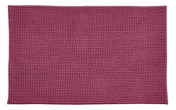 Тъмнорозов килим за баня 50x80 cm Bobble – Catherine Lansfield