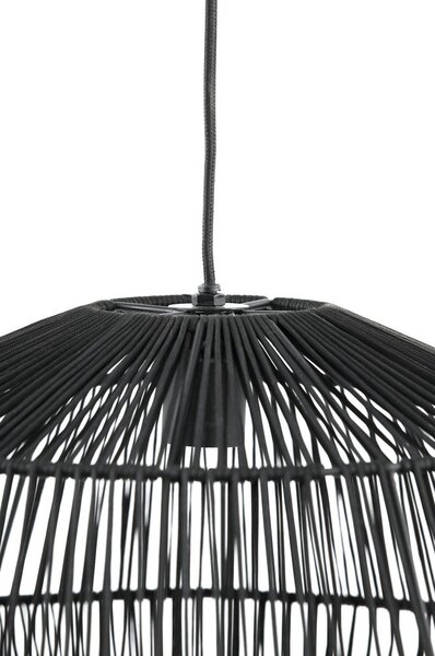 Матово черно таванно осветително тяло ø 49 cm Deya - Light & Living