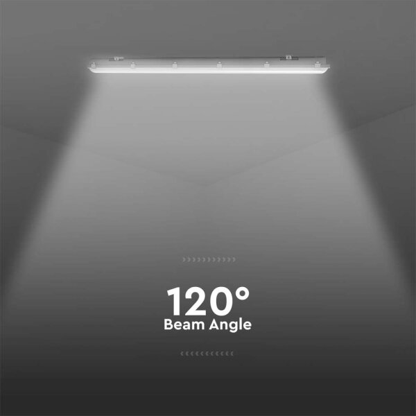 Техническо LED тръбно осветително тяло с датчик за движение, 36W/230V, 6500K, IP65, 120 cm