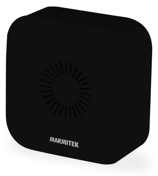 Звънец Marmitek Bell ME 08502, безжичен, работи само със Marmitek 08501 BUZZ LO звънец, 80 метра oбхват, 4 степени на регулиране силата на звука, черен