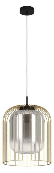 Eglo 39695 - Полилей на кабел CAMINATA 1xE27/40W/230V черен/златен