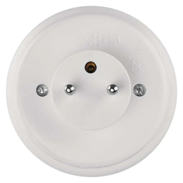 LED нощна лампа със сензор и вграден контакт LED/0,3W/230V
