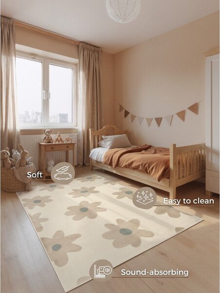 Бежов детски килим 120x170 cm Bloomy – Hanse Home