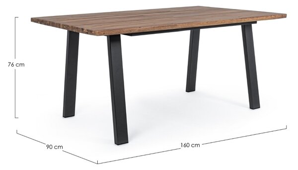 BIZZOTTO МАСА OSLO 160X90X76 КАФЯВА