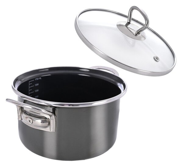 Емайлирано гърне с капак 1,75 l Metalic – Orion